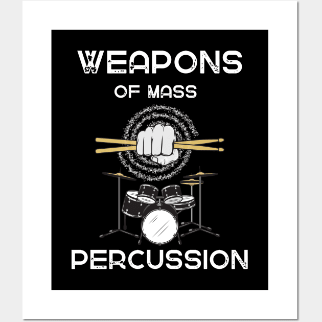 Weapons Of Mass Percussion Wall Art by ODIN DESIGNS